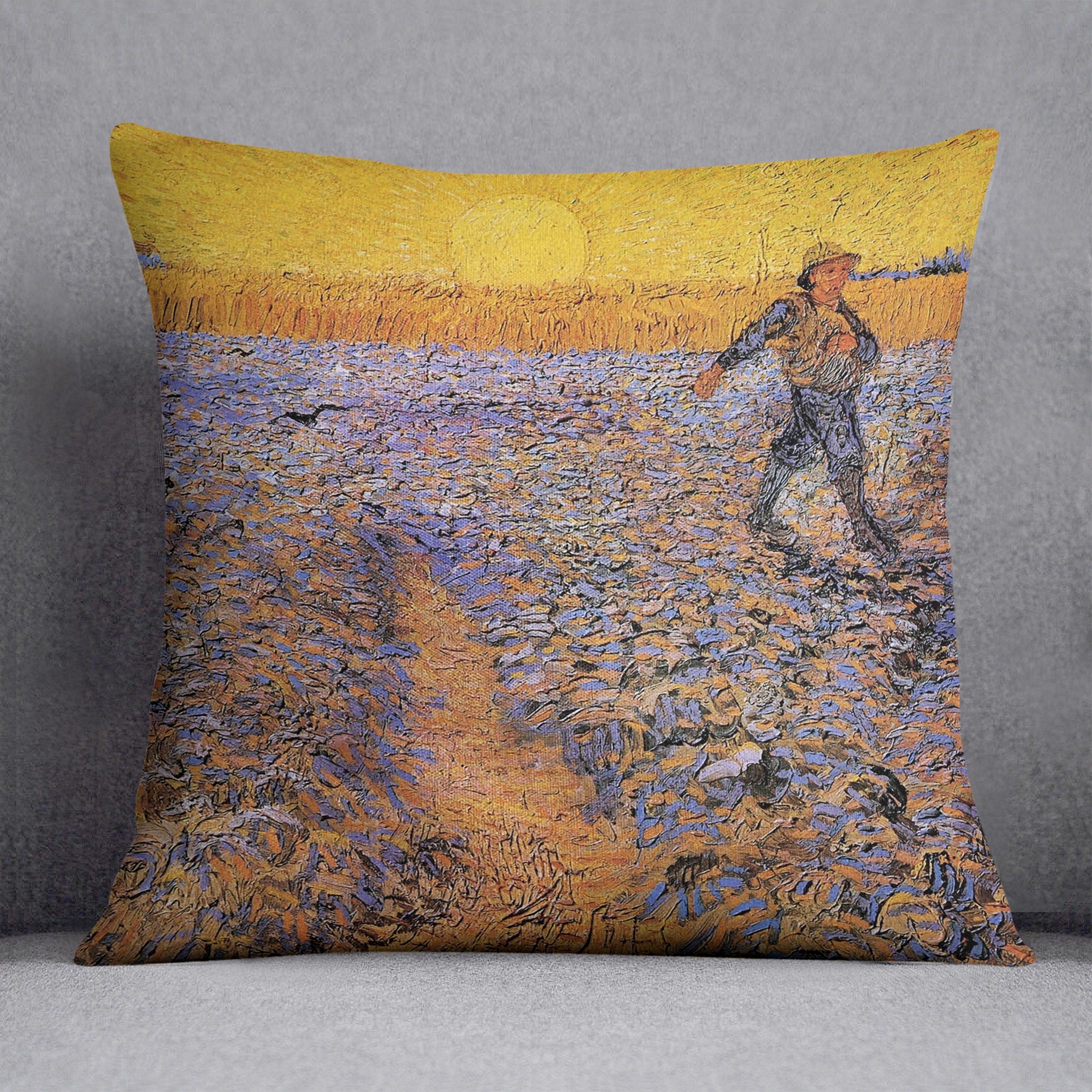 The Sower 3 by Van Gogh Cushion