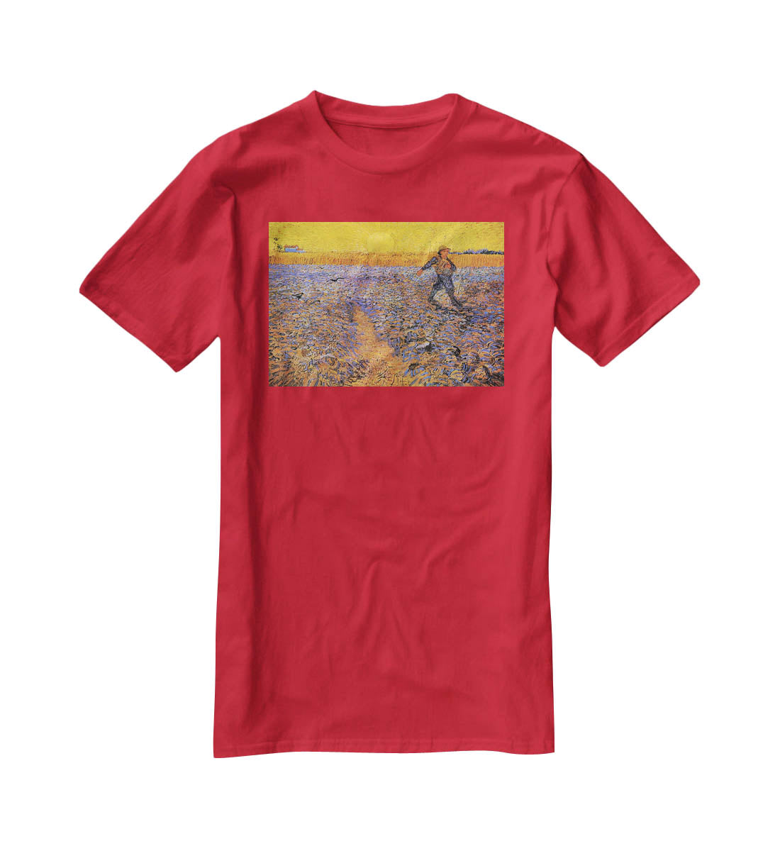 The Sower 3 by Van Gogh T-Shirt - Canvas Art Rocks - 4