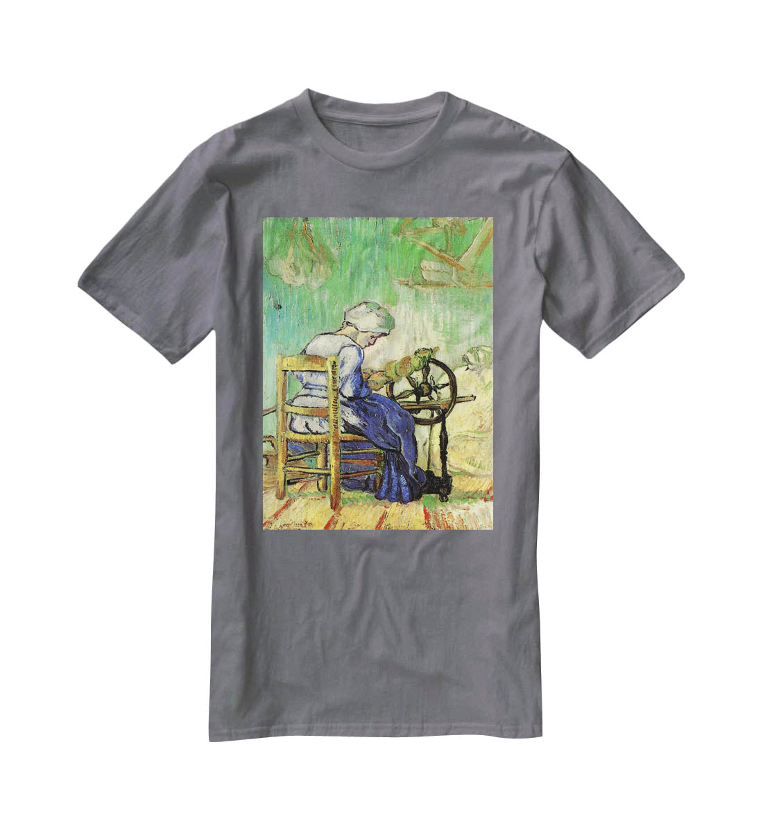 The Spinner by Van Gogh T-Shirt - Canvas Art Rocks - 3
