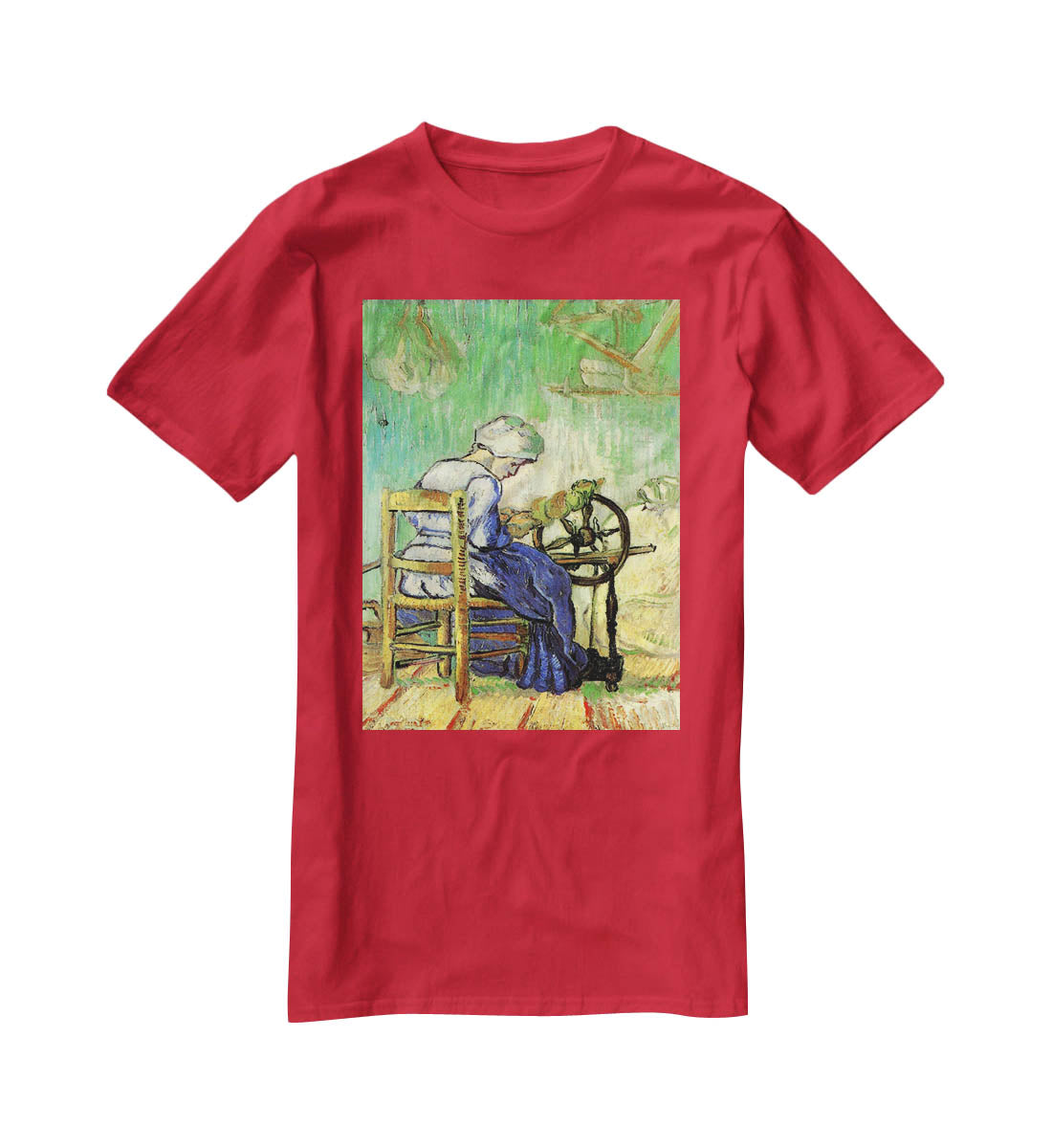 The Spinner by Van Gogh T-Shirt - Canvas Art Rocks - 4