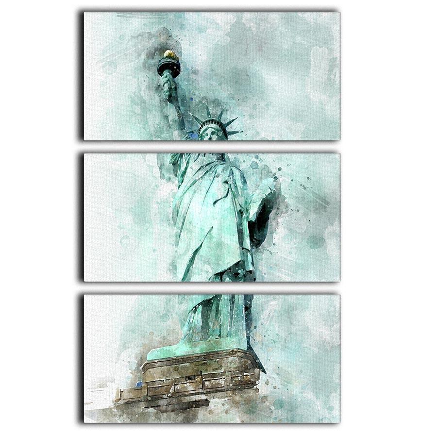 The Statue of Liberty 3 Split Panel Canvas Print - Canvas Art Rocks - 1