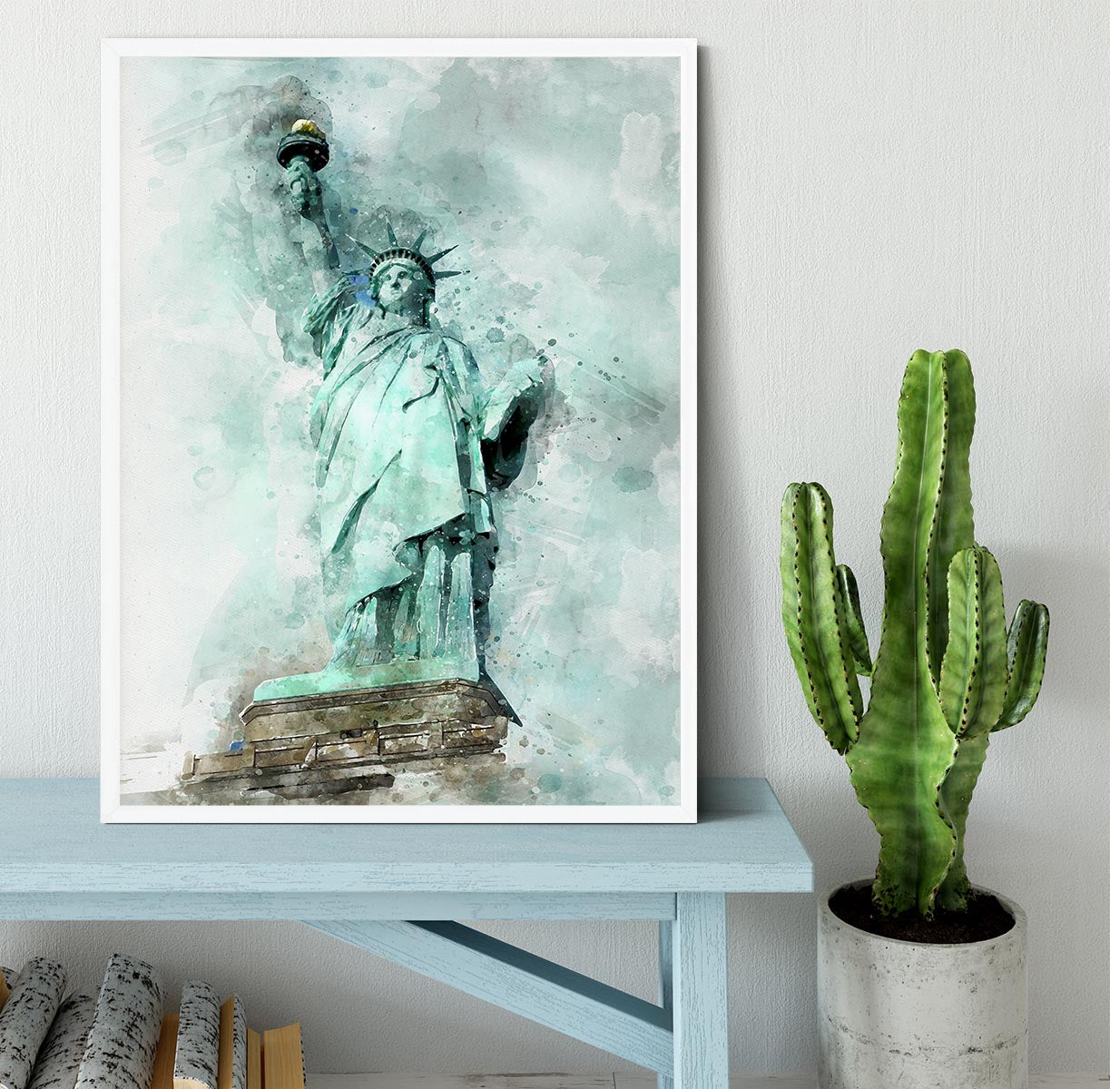 The Statue of Liberty Framed Print - Canvas Art Rocks -6