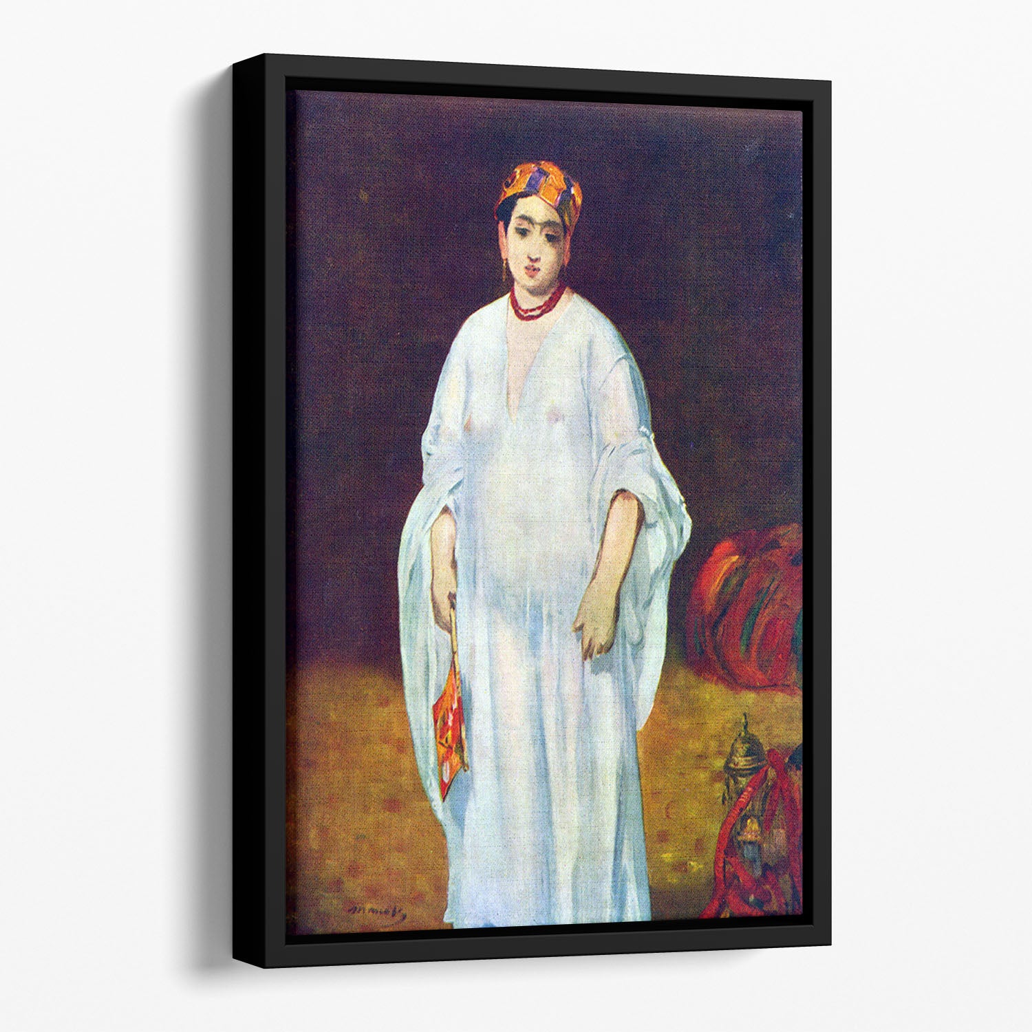 The Sultan by Manet Floating Framed Canvas
