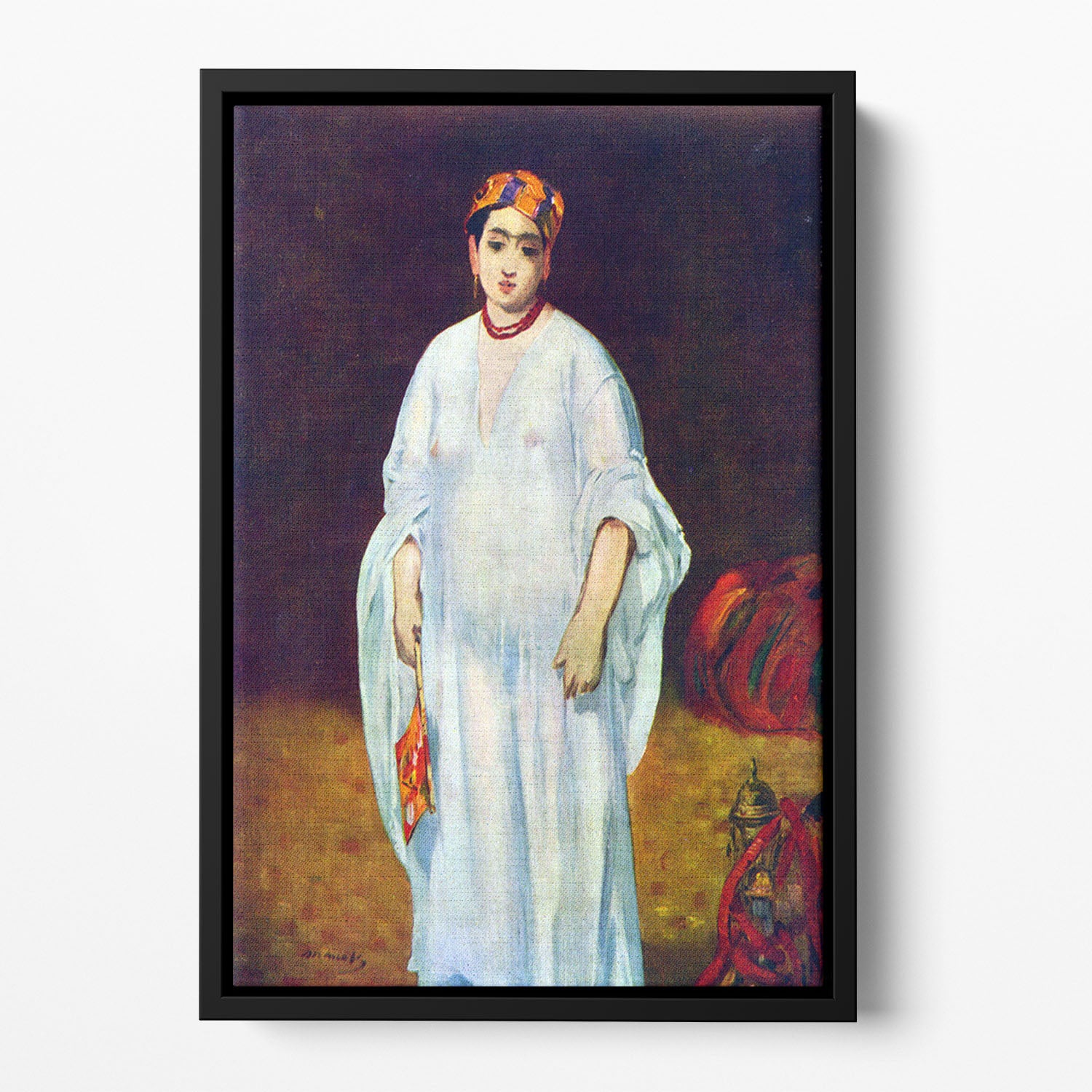 The Sultan by Manet Floating Framed Canvas