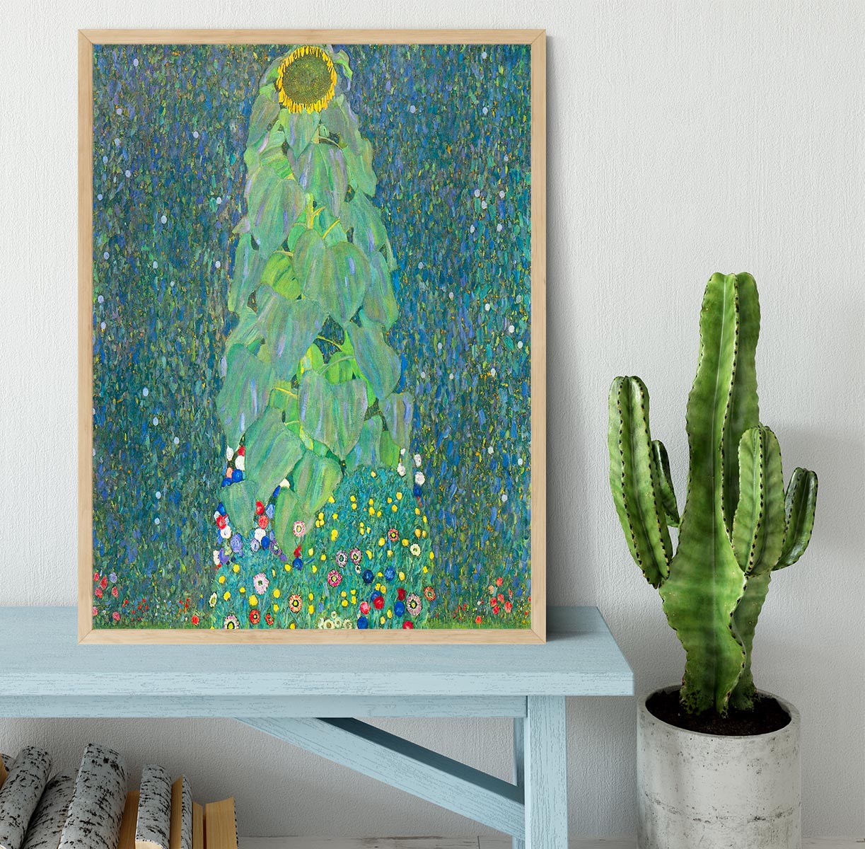 The Sunflower by Klimt Framed Print - Canvas Art Rocks - 4