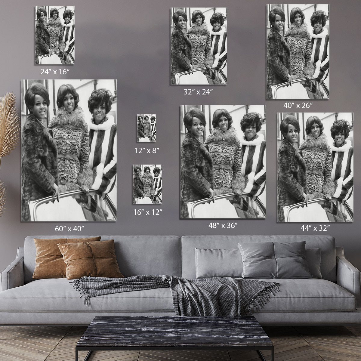 The Supremes ready to sing Canvas Print or Poster - Canvas Art Rocks - 7
