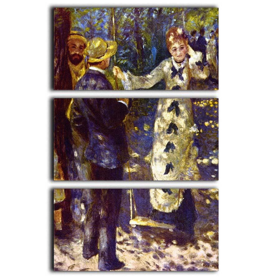 The Swing by Renoir 3 Split Panel Canvas Print - Canvas Art Rocks - 1