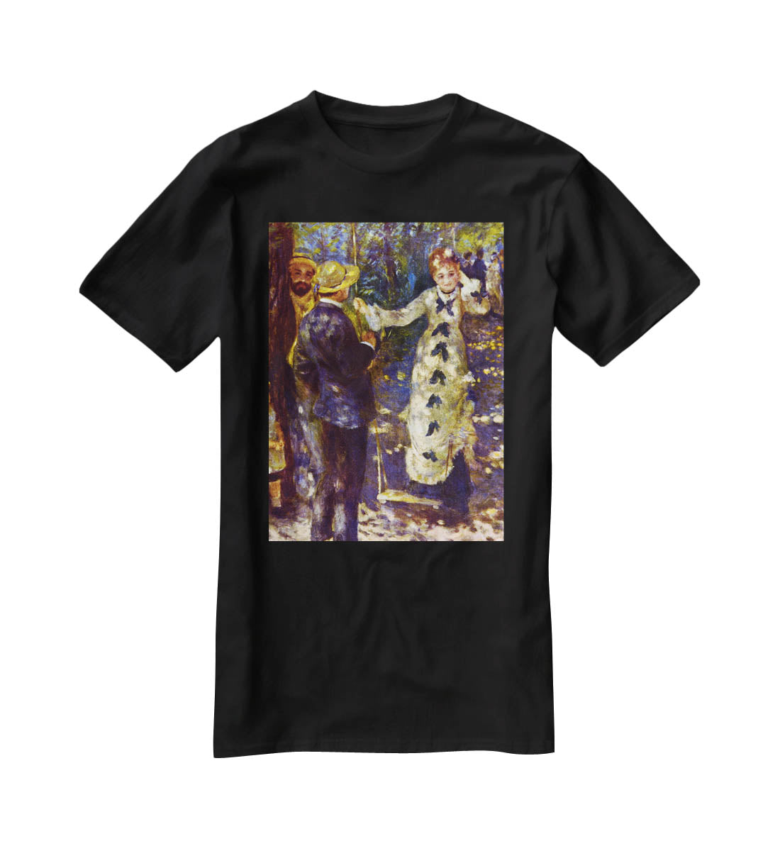 The Swing by Renoir T-Shirt - Canvas Art Rocks - 1