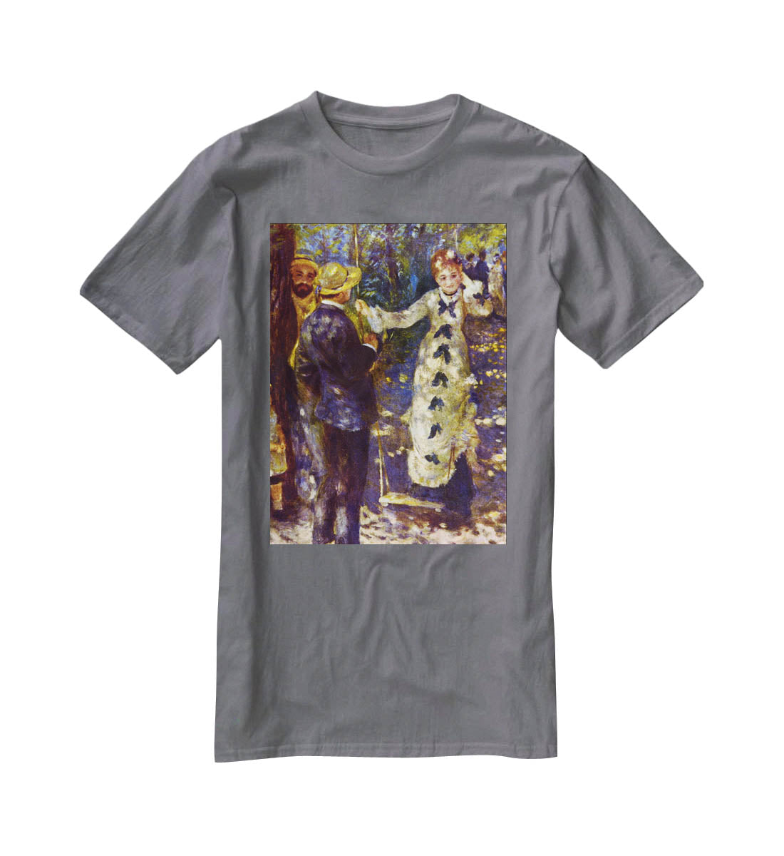 The Swing by Renoir T-Shirt - Canvas Art Rocks - 3