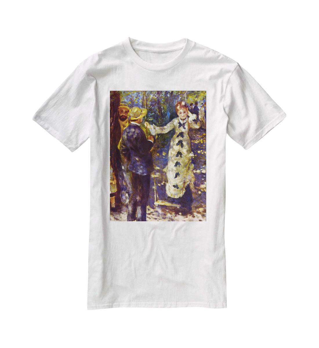 The Swing by Renoir T-Shirt - Canvas Art Rocks - 5