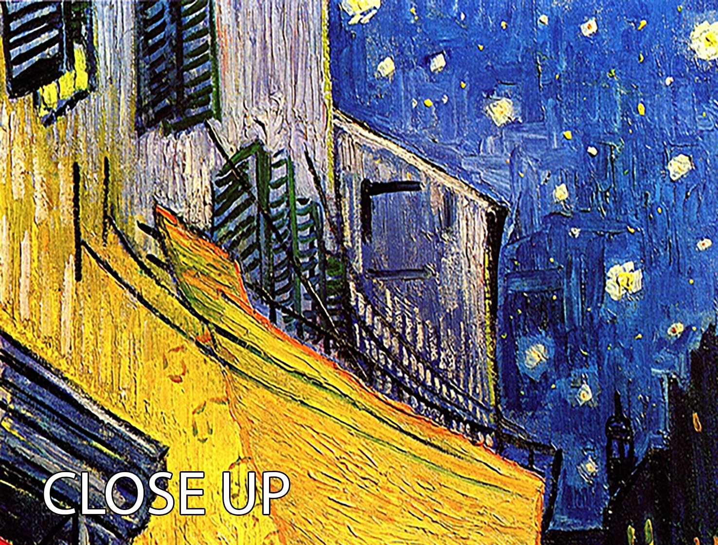 The Terrace Cafe by Van Gogh 3 Split Panel Canvas Print - Canvas Art Rocks - 3