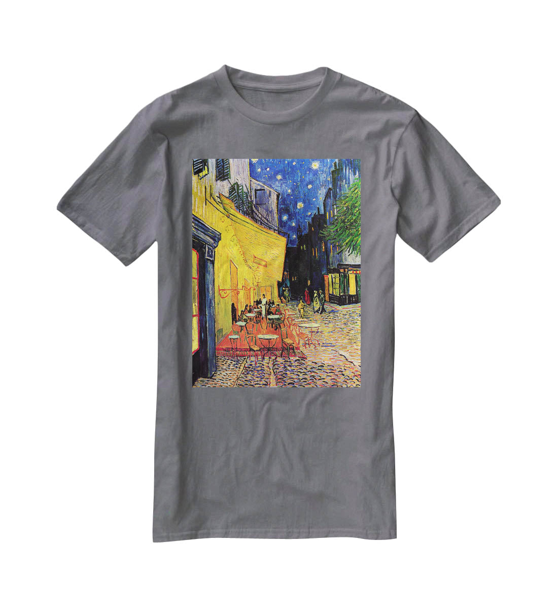 The Terrace Cafe by Van Gogh T-Shirt - Canvas Art Rocks - 3