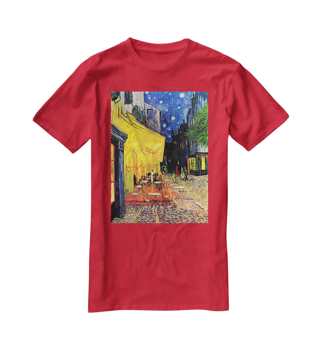 The Terrace Cafe by Van Gogh T-Shirt - Canvas Art Rocks - 4