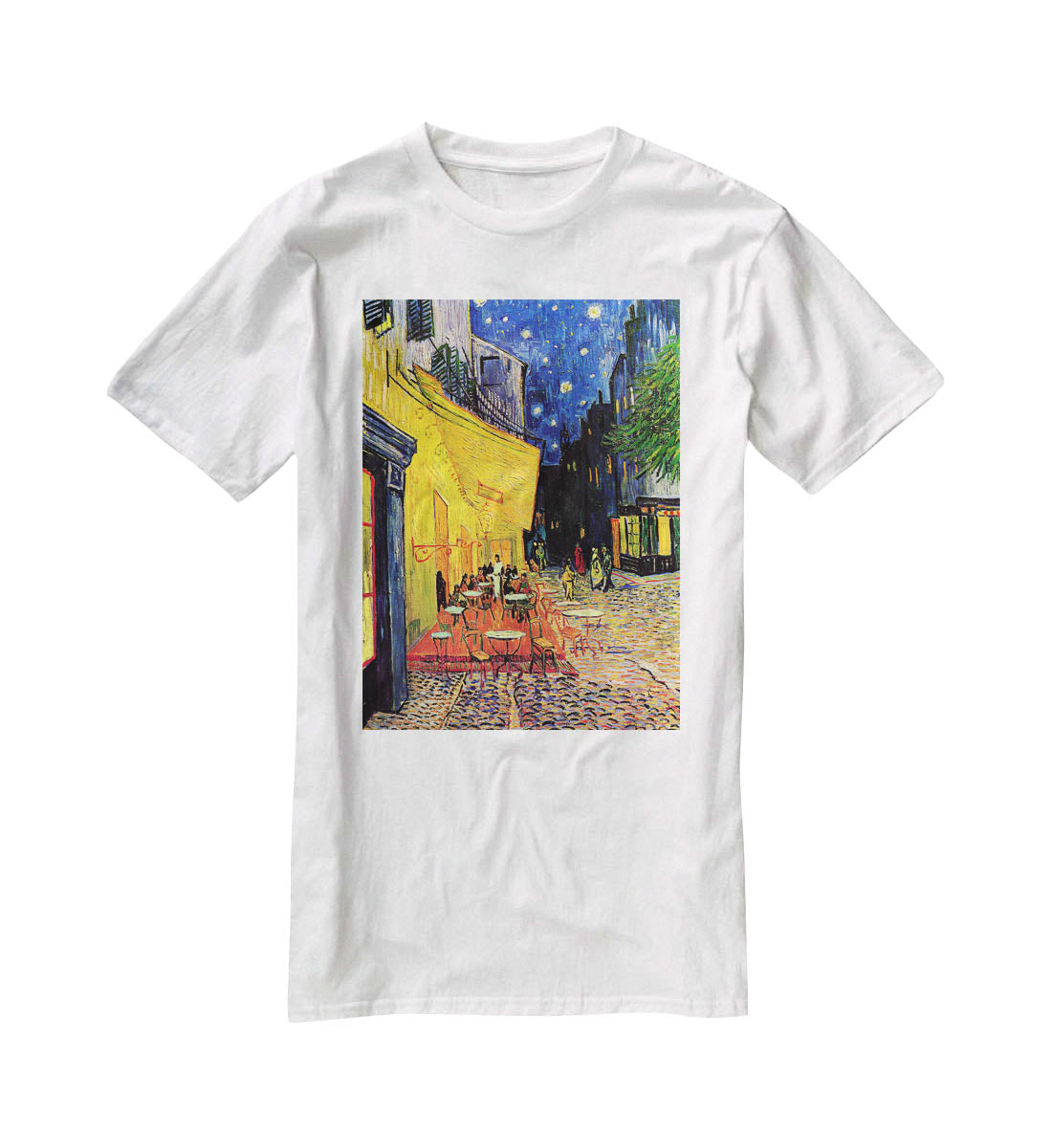 The Terrace Cafe by Van Gogh T-Shirt - Canvas Art Rocks - 5
