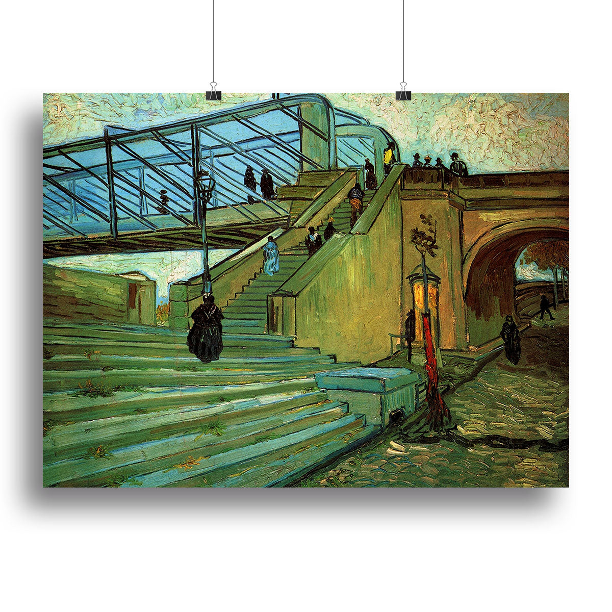 The Trinquetaille Bridge by Van Gogh Canvas Print or Poster - Canvas Art Rocks - 2
