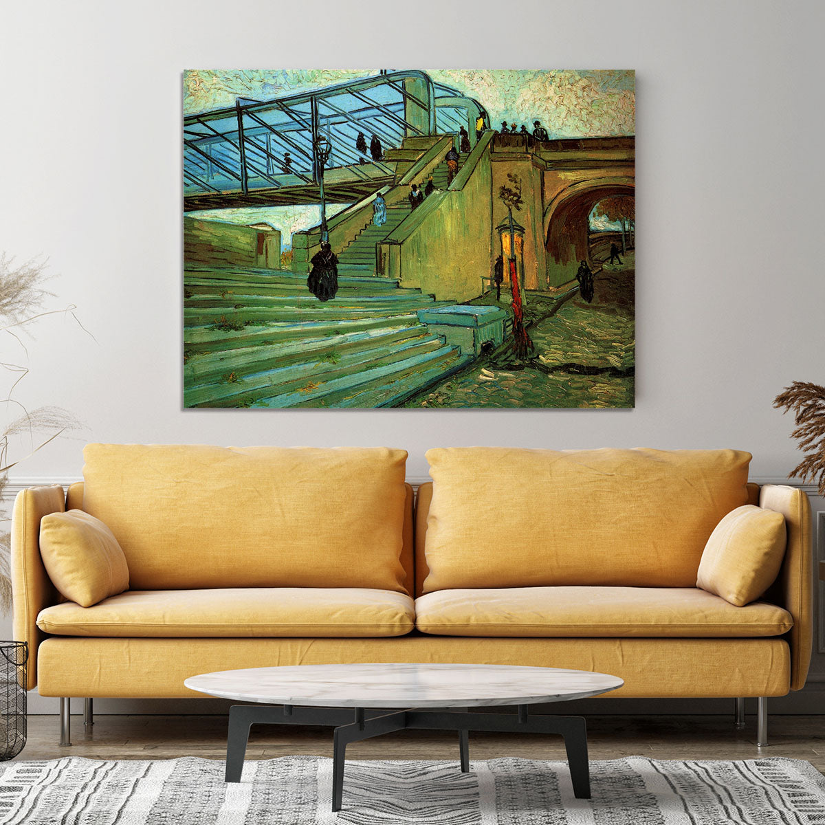 The Trinquetaille Bridge by Van Gogh Canvas Print or Poster - Canvas Art Rocks - 4