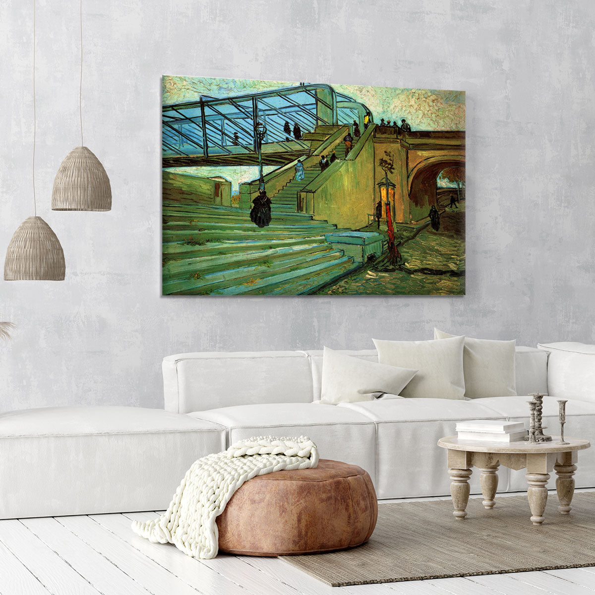 The Trinquetaille Bridge by Van Gogh Canvas Print or Poster - Canvas Art Rocks - 6