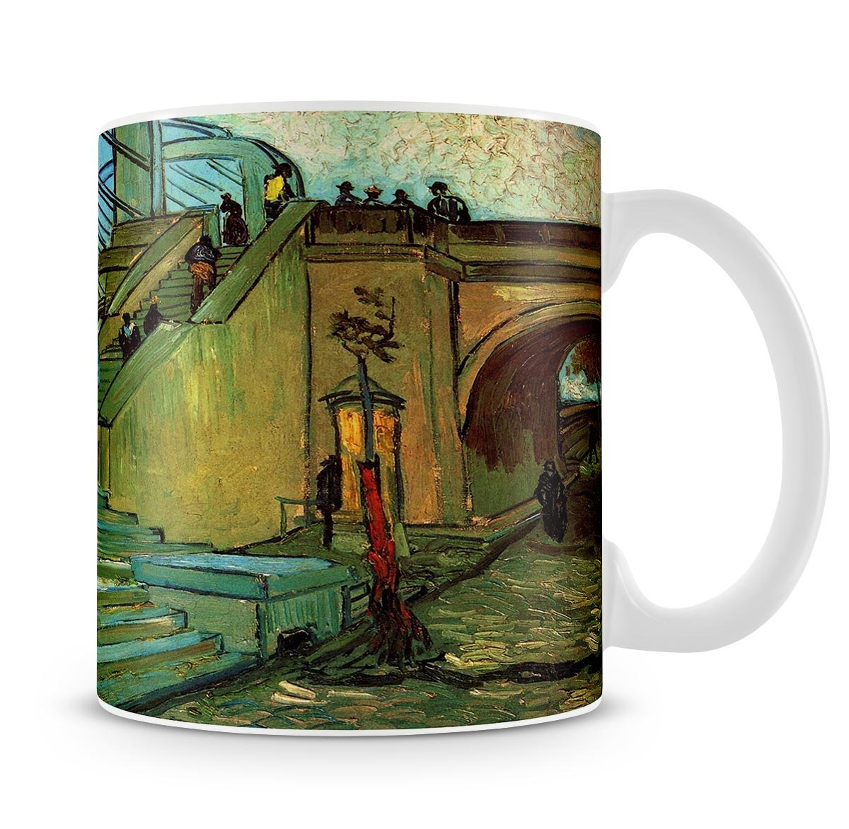 The Trinquetaille Bridge by Van Gogh Mug - Canvas Art Rocks - 4