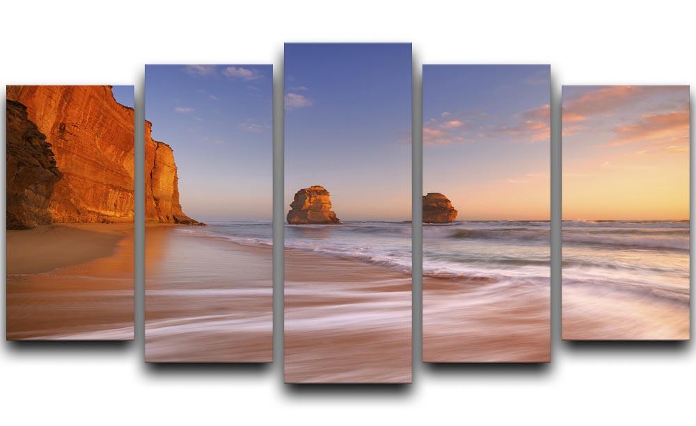 The Twelve Apostles 5 Split Panel Canvas  - Canvas Art Rocks - 1