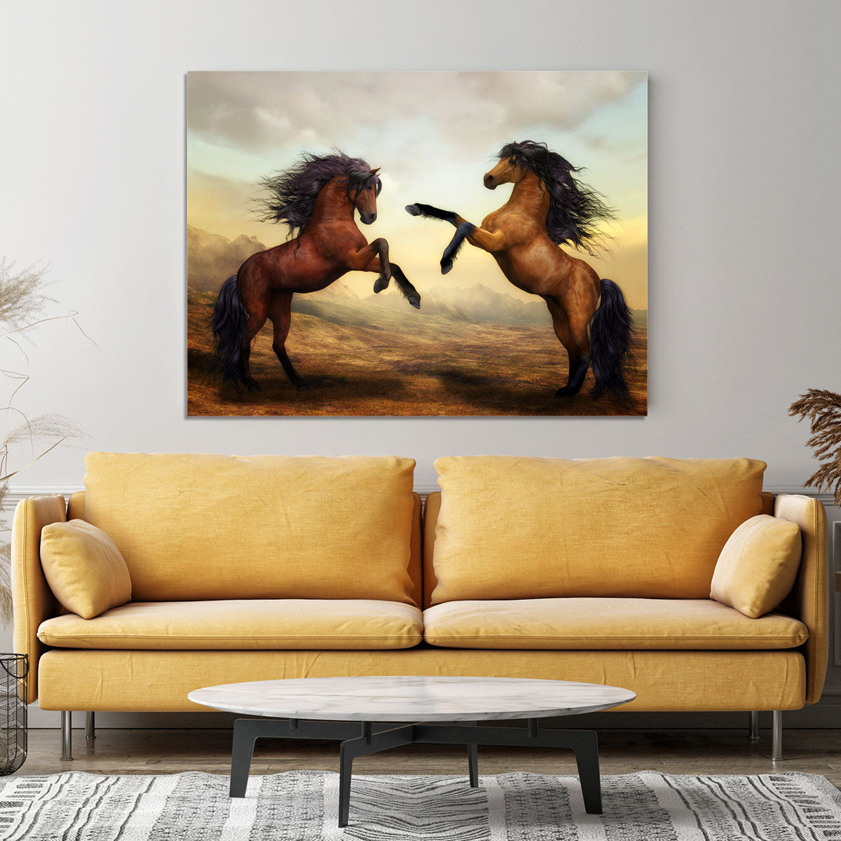 The Two Horses Canvas Print or Poster - Canvas Art Rocks - 4