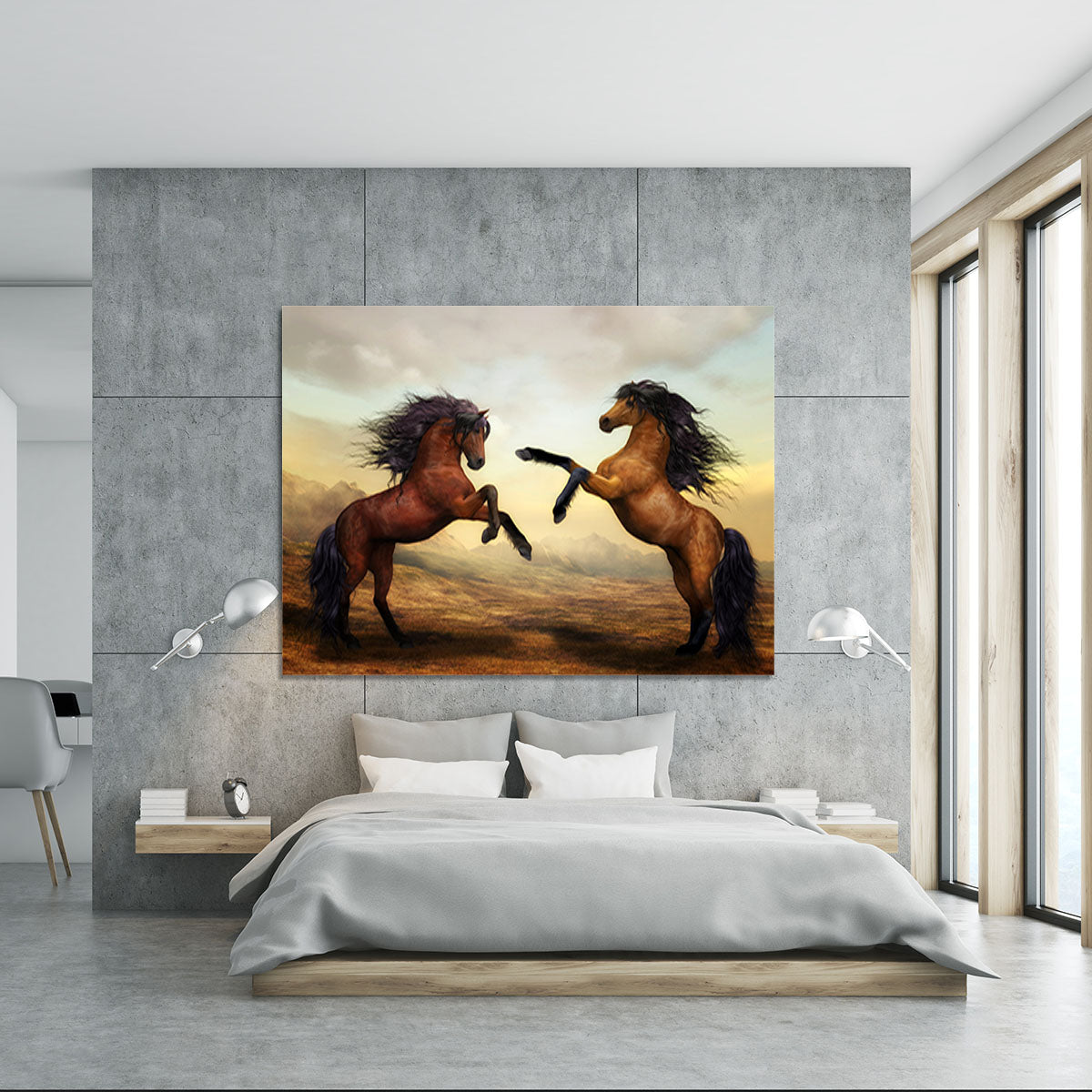 The Two Horses Canvas Print or Poster - Canvas Art Rocks - 5