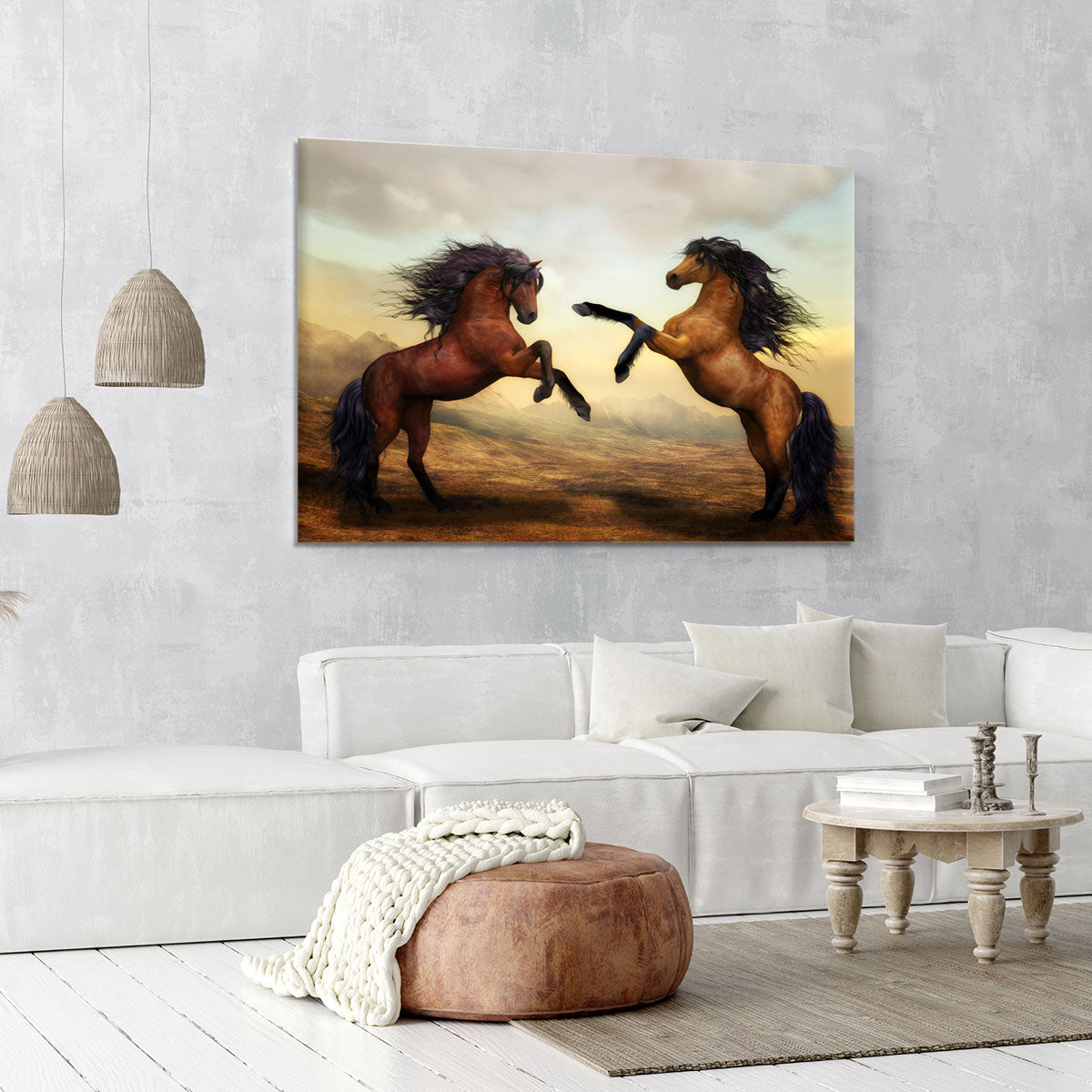 The Two Horses Canvas Print or Poster - Canvas Art Rocks - 6
