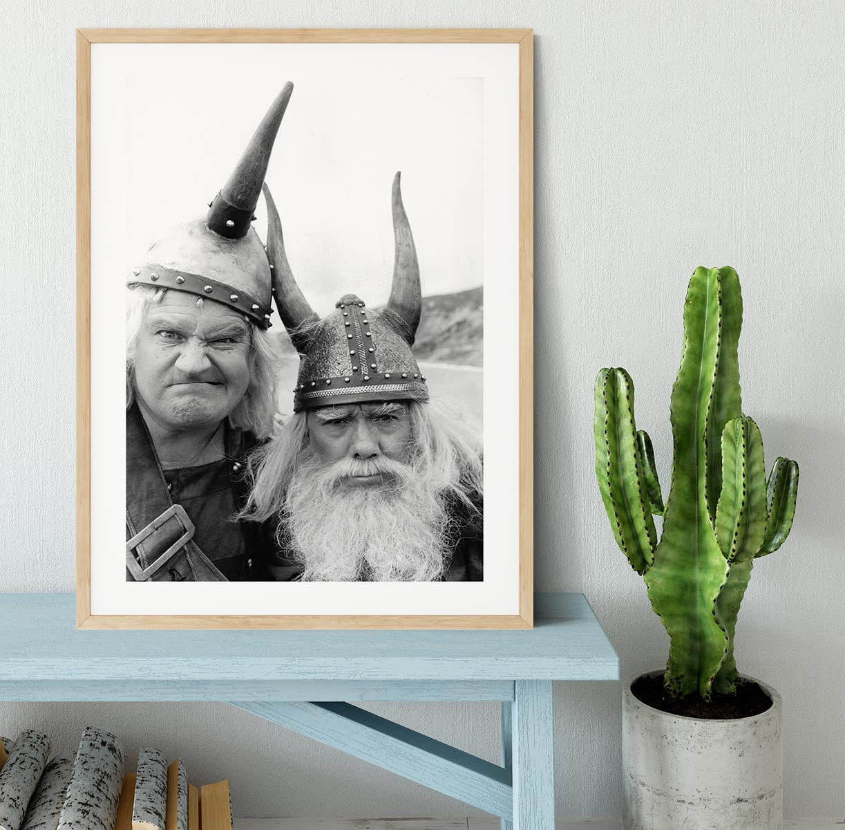 The Two Ronnies dressed as Vikings Framed Print - Canvas Art Rocks - 3