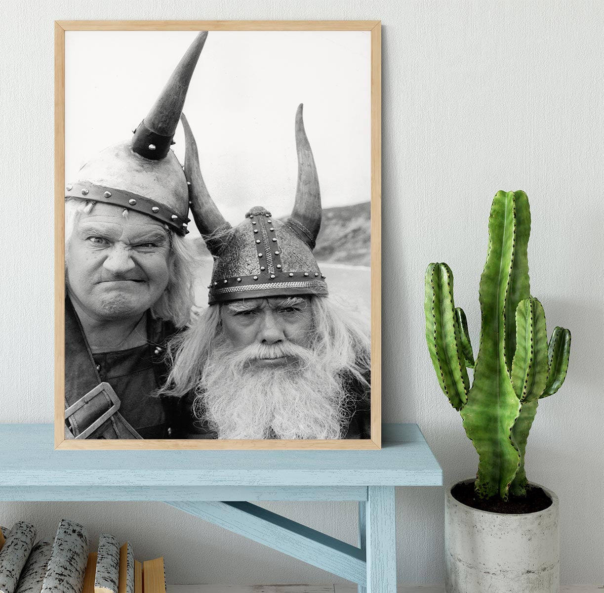 The Two Ronnies dressed as Vikings Framed Print - Canvas Art Rocks - 4