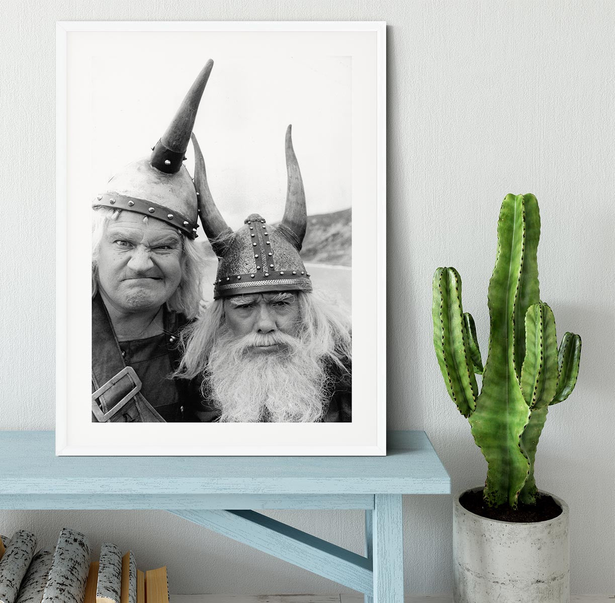The Two Ronnies dressed as Vikings Framed Print - Canvas Art Rocks - 5