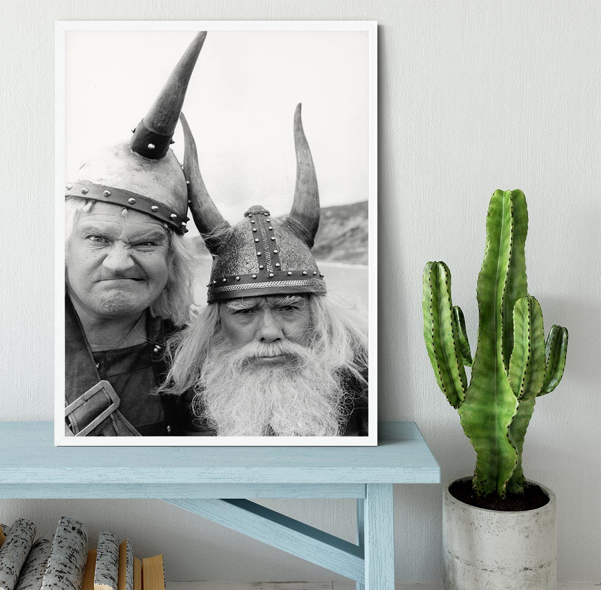 The Two Ronnies dressed as Vikings Framed Print - Canvas Art Rocks -6
