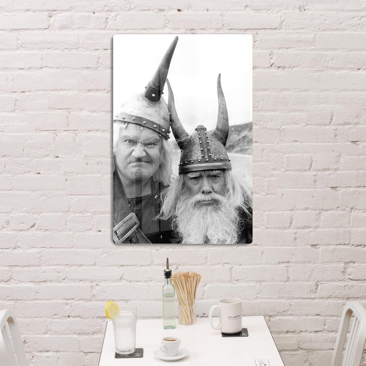 The Two Ronnies dressed as Vikings HD Metal Print