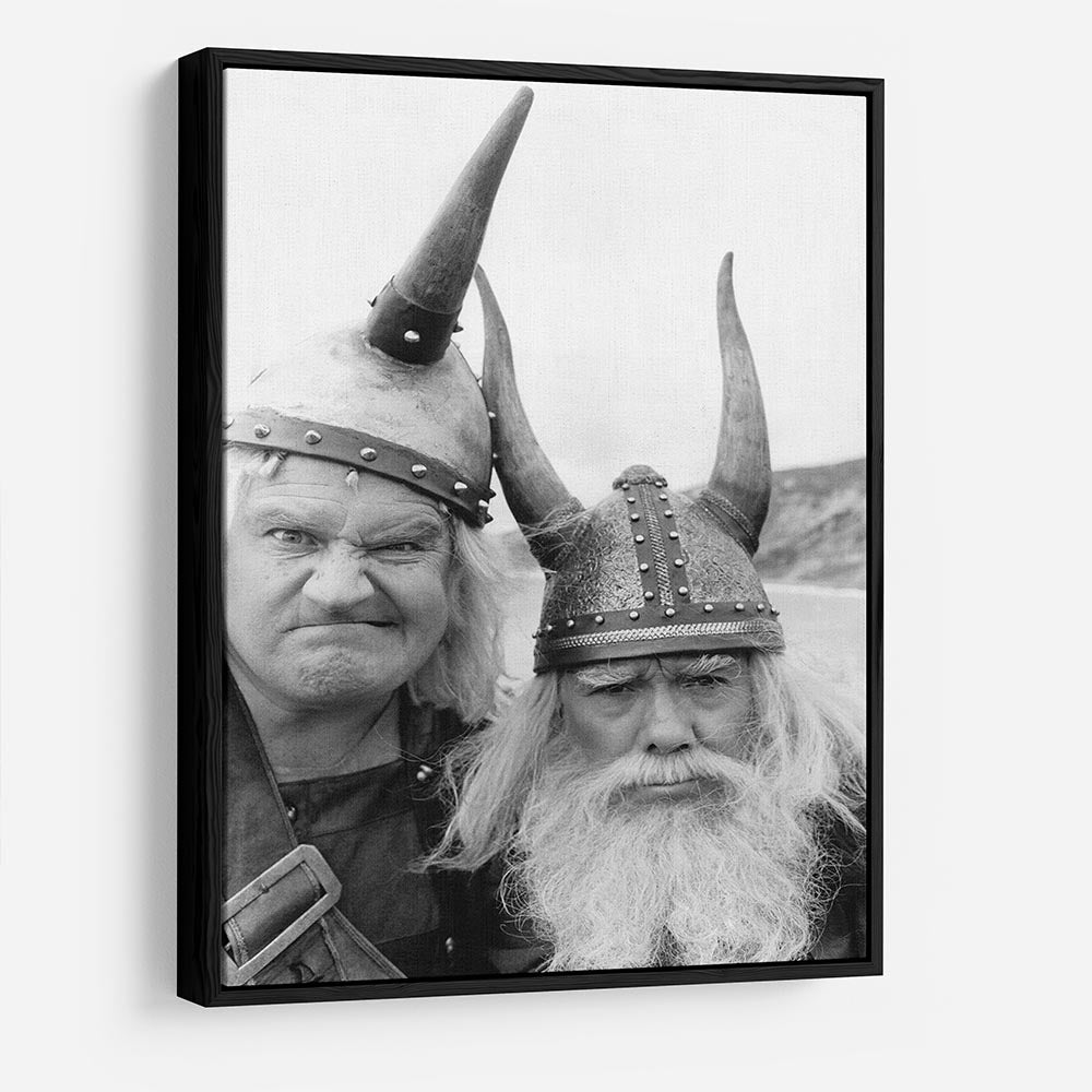 The Two Ronnies dressed as Vikings HD Metal Print