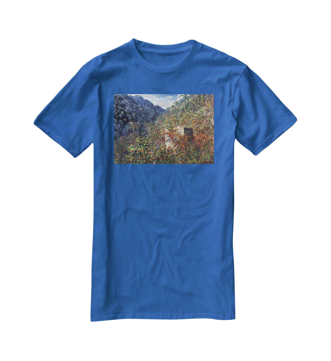 The Valley Sasso Bordighera by Monet T-Shirt - Canvas Art Rocks - 2