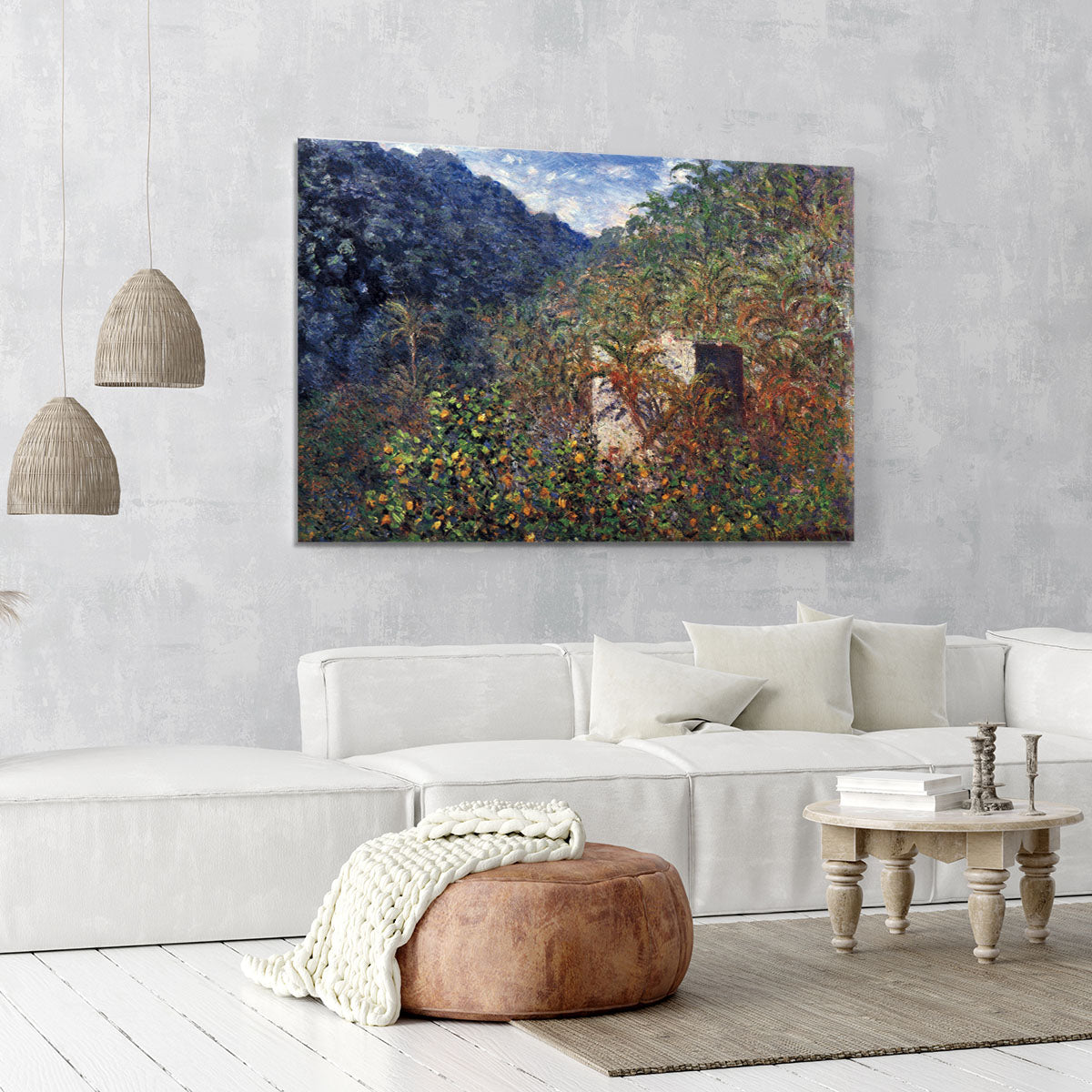 The Valley Sasso Bordighera by Monet Canvas Print or Poster - Canvas Art Rocks - 6