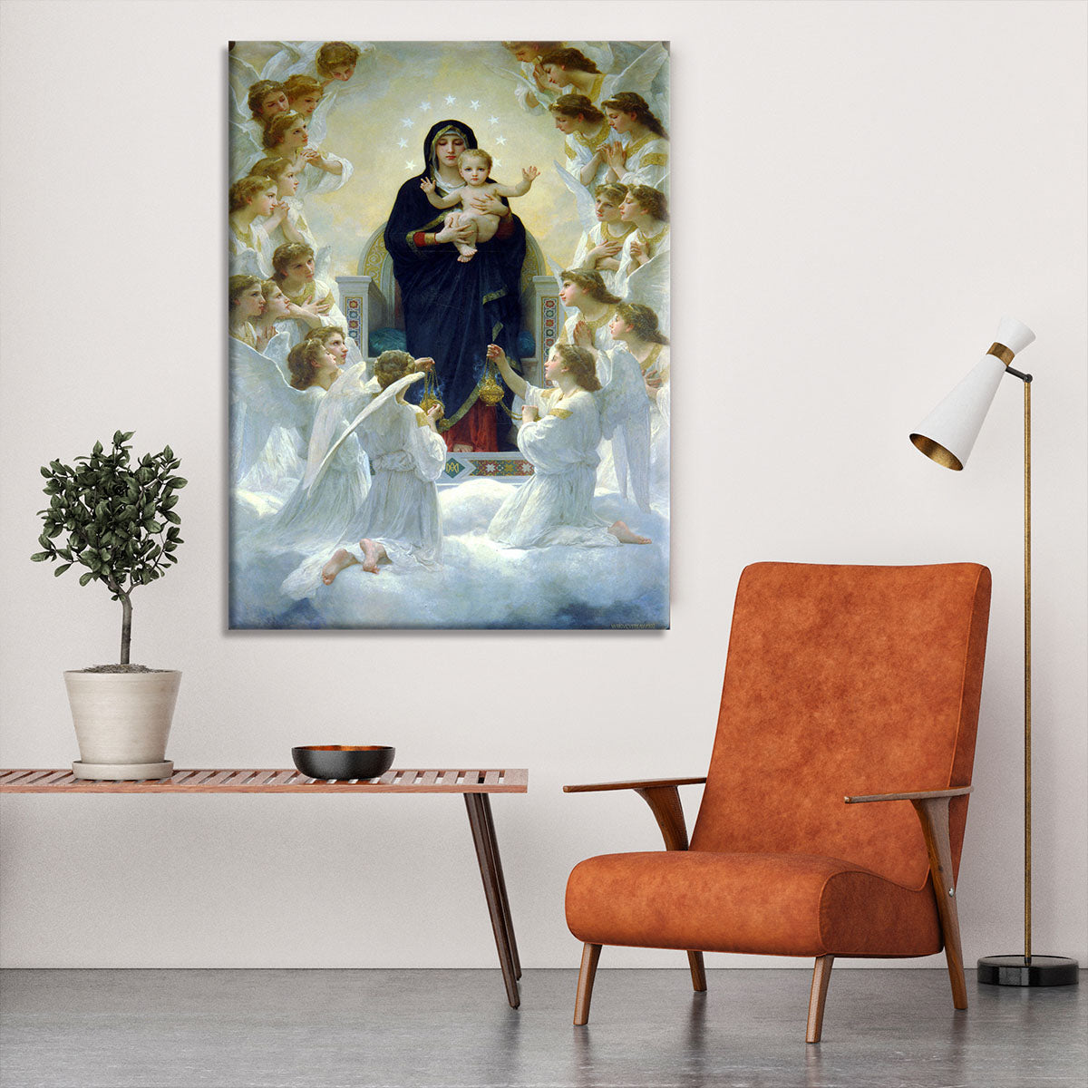 The Virgin With Angels By Bouguereau Canvas Print or Poster - Canvas Art Rocks - 6
