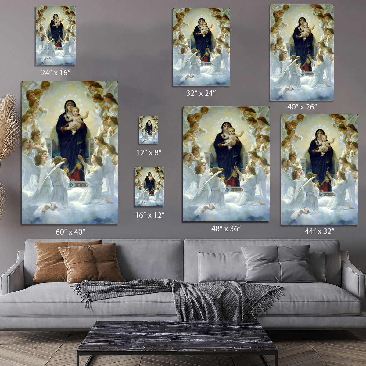 The Virgin With Angels By Bouguereau Canvas Print or Poster - Canvas Art Rocks - 7