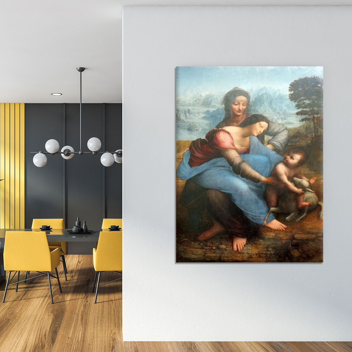 The Virgin and Child with St Anne by Da Vinci Canvas Print or Poster - Canvas Art Rocks - 4