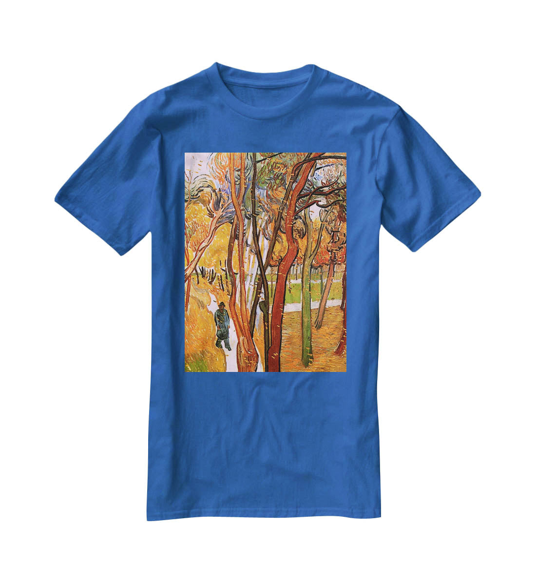 The Walk in Falling Leaves by Van Gogh T-Shirt - Canvas Art Rocks - 2