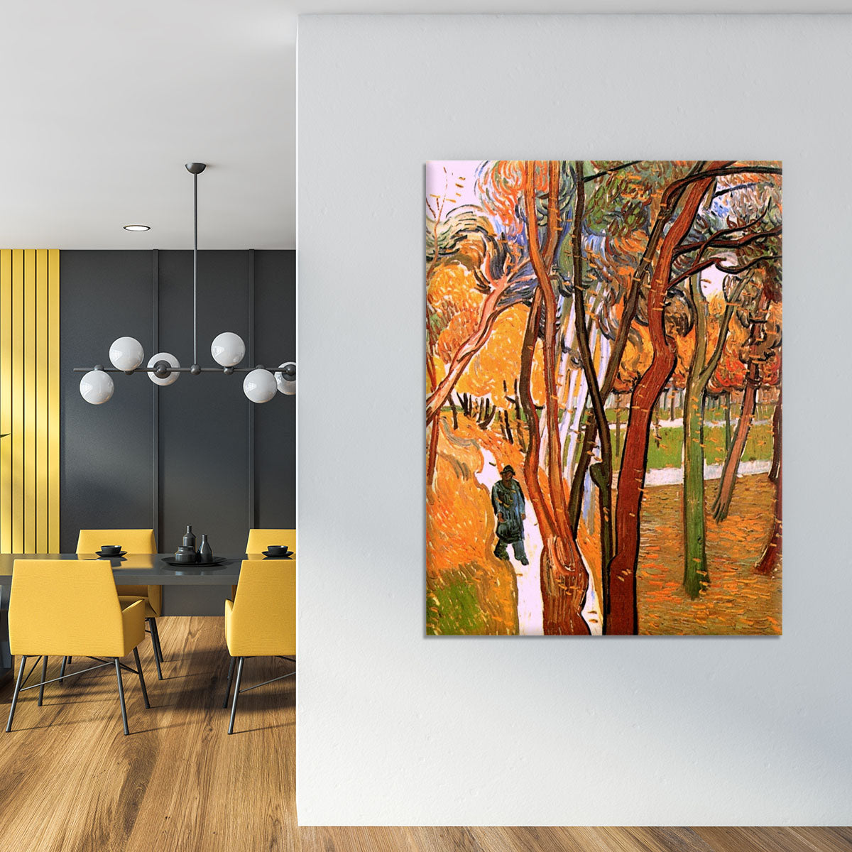 The Walk in Falling Leaves by Van Gogh Canvas Print or Poster - Canvas Art Rocks - 4