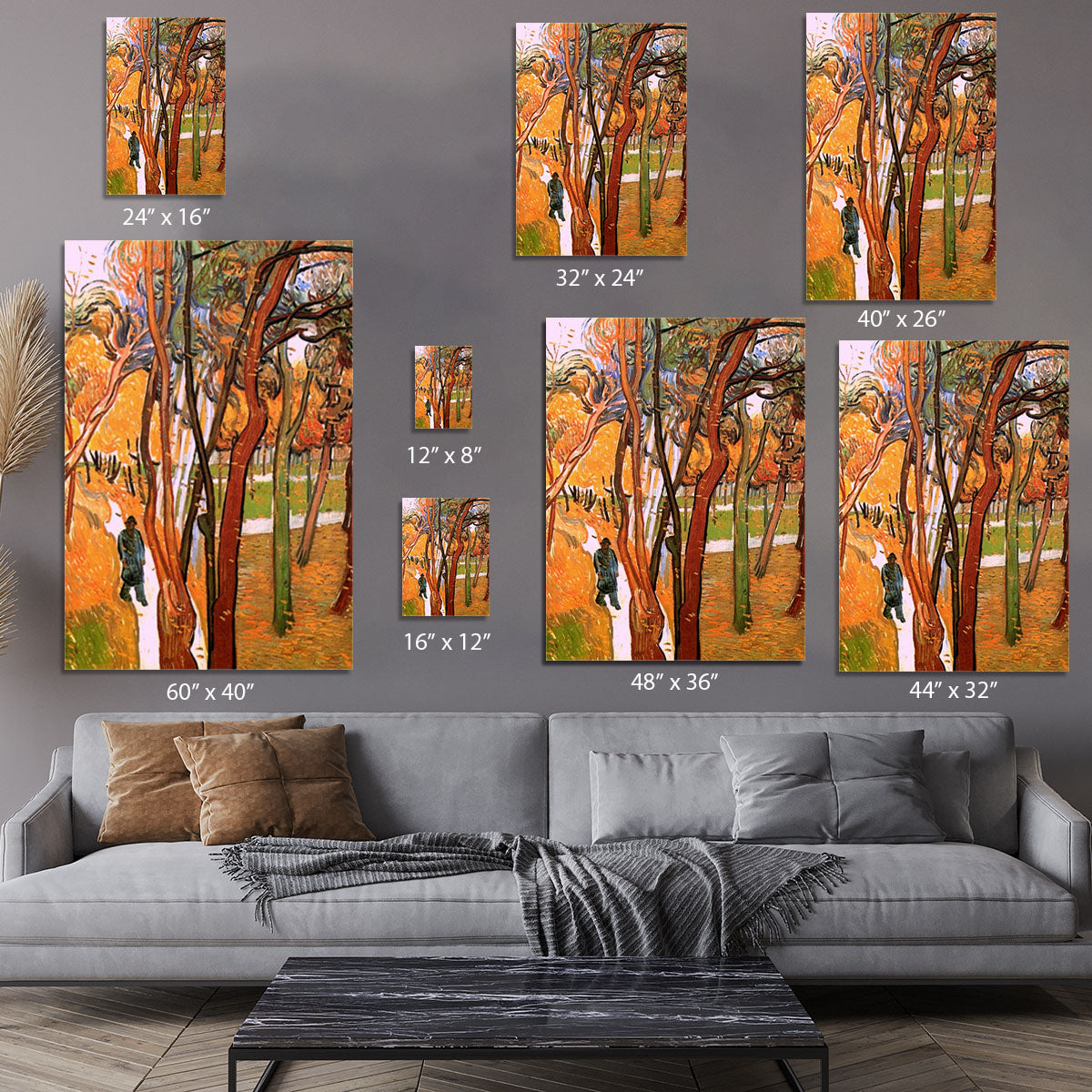 The Walk in Falling Leaves by Van Gogh Canvas Print or Poster - Canvas Art Rocks - 7