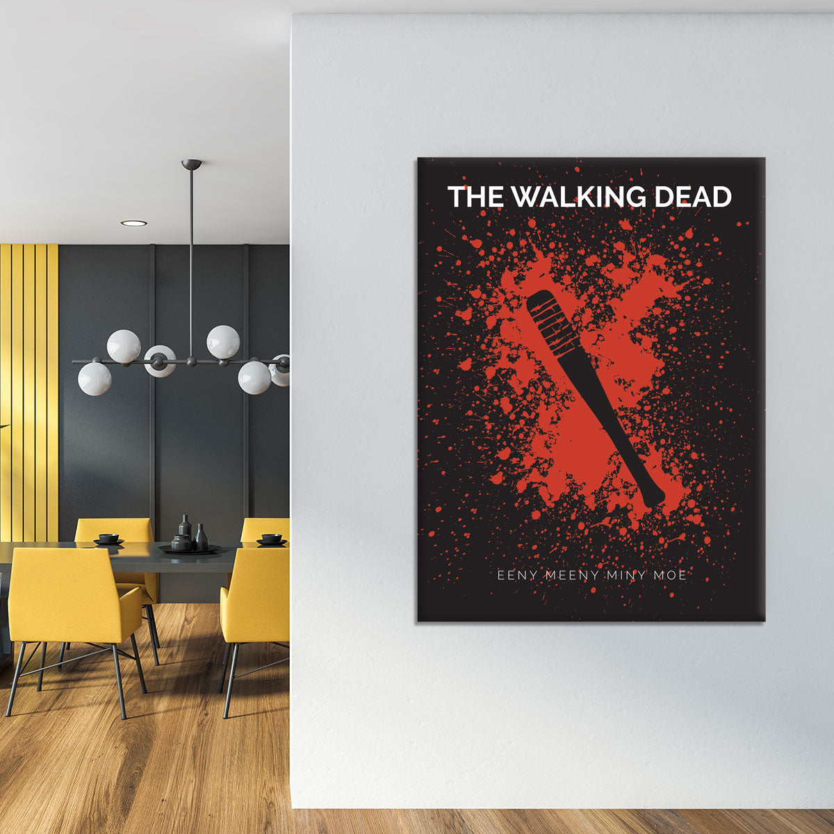 The Walking Dead Eeny Meeny Minimal Movie Canvas Print or Poster - Canvas Art Rocks - 4