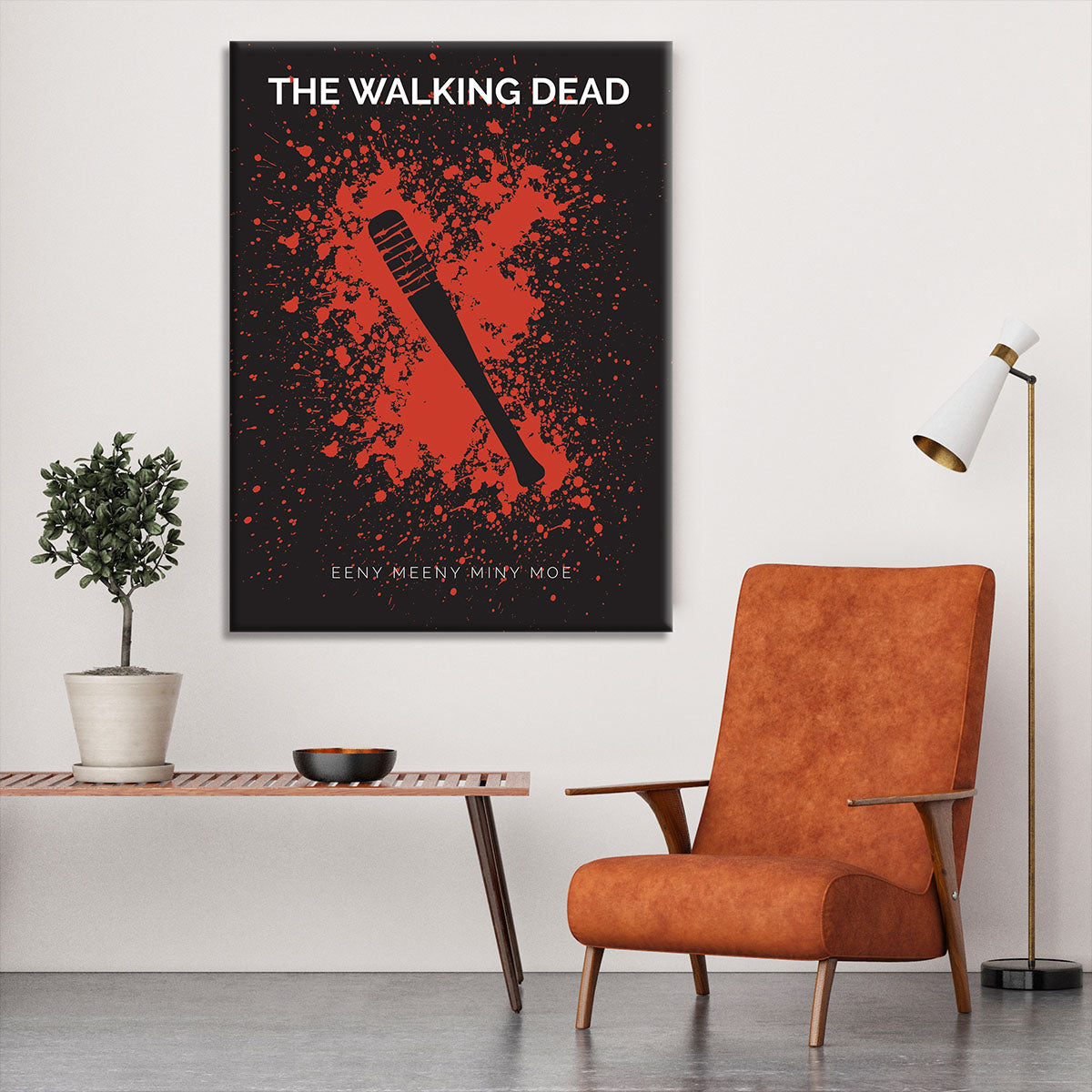The Walking Dead Eeny Meeny Minimal Movie Canvas Print or Poster - Canvas Art Rocks - 6