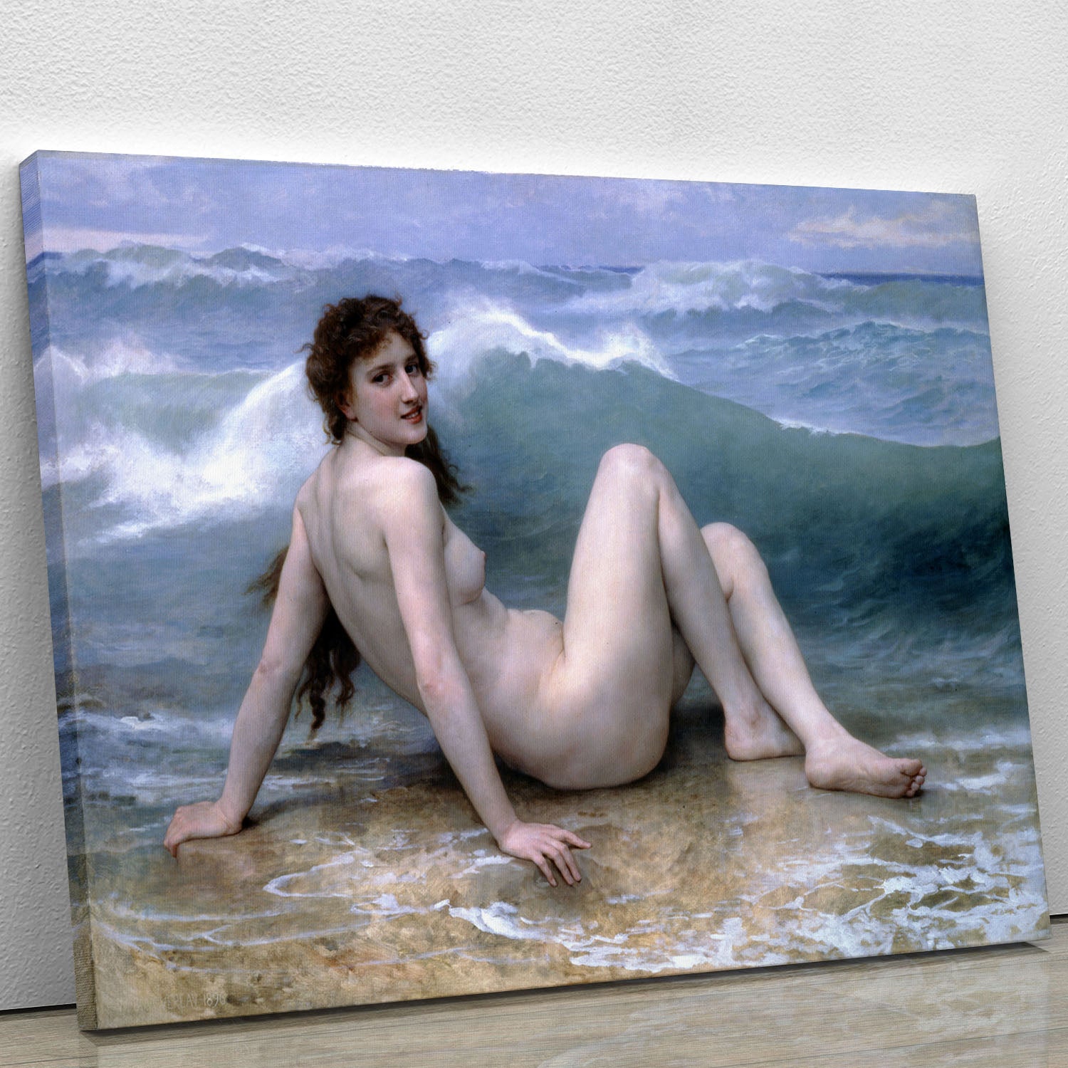 The Wave By Bouguereau Canvas Print or Poster - Canvas Art Rocks - 1