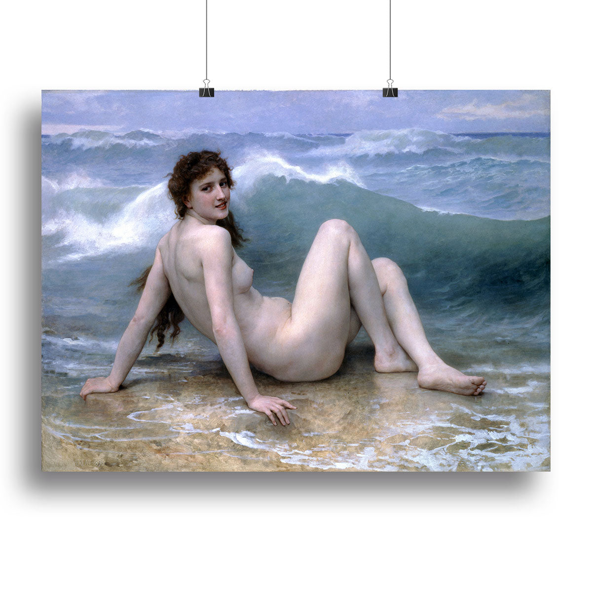The Wave By Bouguereau Canvas Print or Poster - Canvas Art Rocks - 2