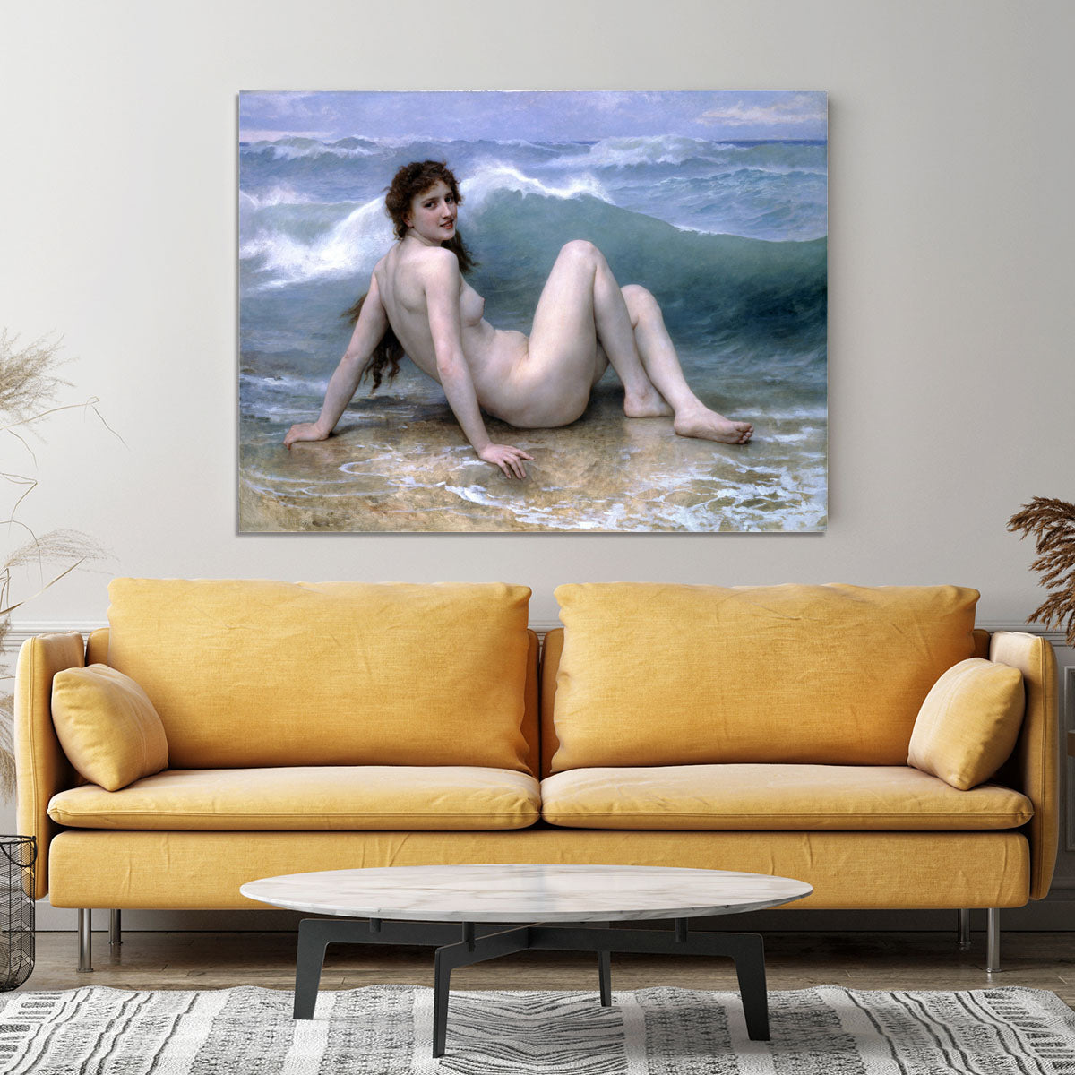 The Wave By Bouguereau Canvas Print or Poster - Canvas Art Rocks - 4