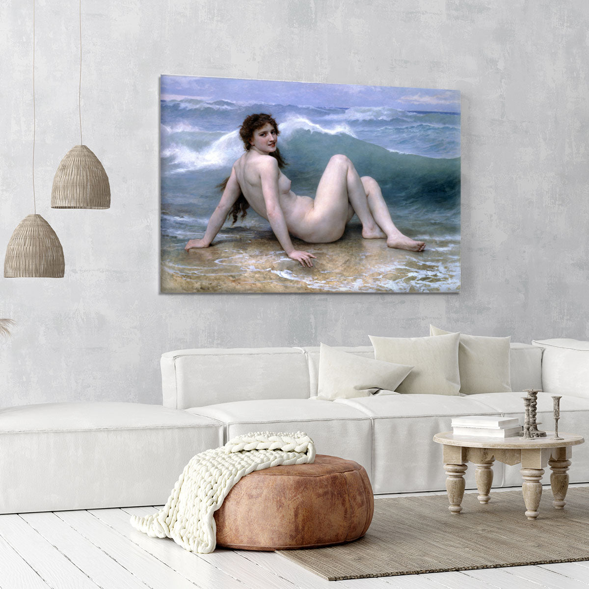 The Wave By Bouguereau Canvas Print or Poster - Canvas Art Rocks - 6