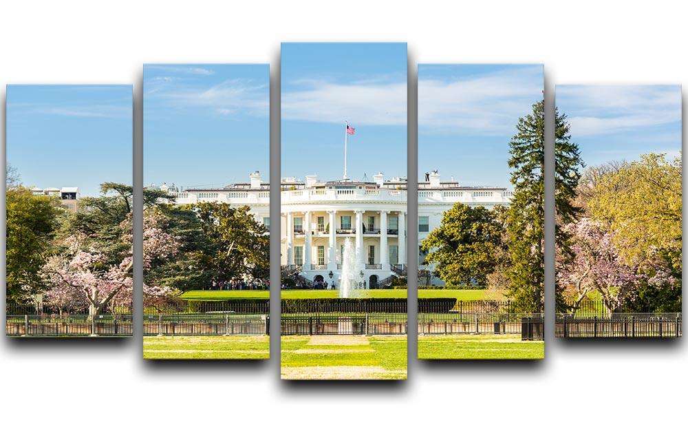 The White House Blossoms 5 Split Panel Canvas  - Canvas Art Rocks - 1