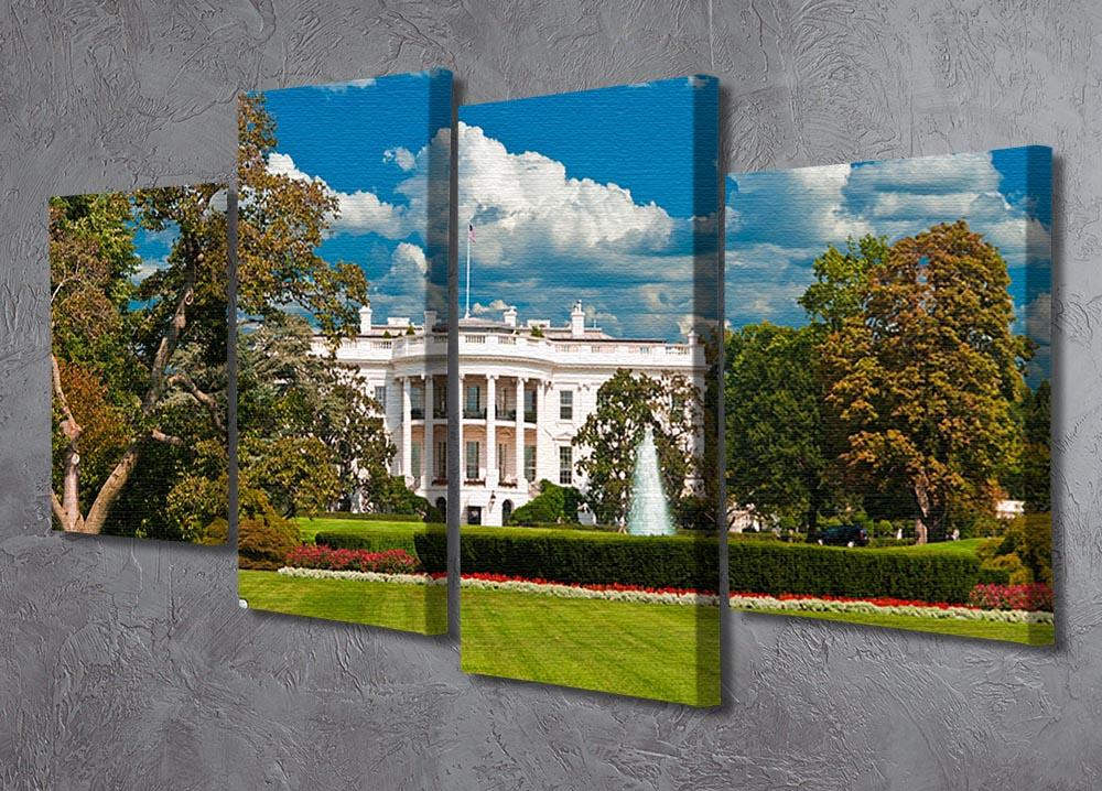 The White House the South Gate 4 Split Panel Canvas  - Canvas Art Rocks - 2