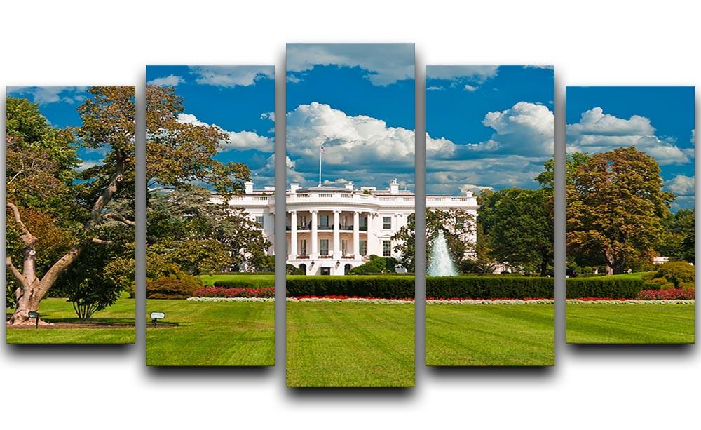 The White House the South Gate 5 Split Panel Canvas  - Canvas Art Rocks - 1