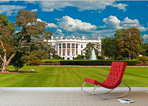 The White House the South Gate Wall Mural Wallpaper - Canvas Art Rocks - 2